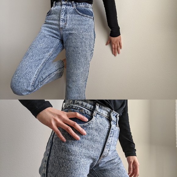 Vintage Acid Wash Jeans Lee 100% Cotton USA 24 00 - Picture 3 of 16